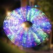 Stockholm Christmas Lights LED Ropelights Multi Color Flashing Outdoor Garden Xmas 25M