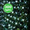 Stockholm Christmas Lights 300 LEDs Solar String Net Cool White Outdoor Garden Xmas 5x1.3M