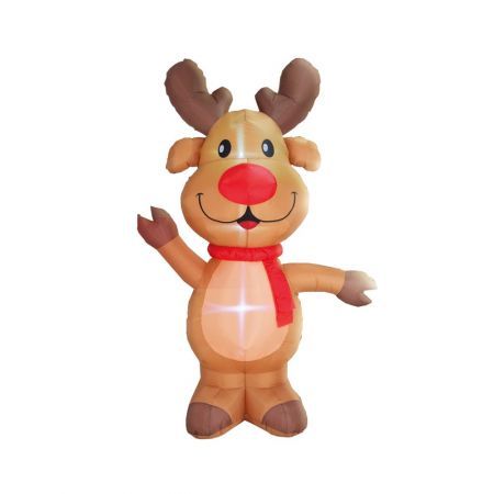 Stockholm Christmas Lights 2.4M LED Inflatable Cute Reindeer Outdoor Garden Xmas Decoration