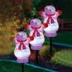 Stockholm Christmas Lights 3pcs LED Snowman Auto Disco Effect Path Outdoor Garden Decoration 47CM