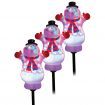 Stockholm Christmas Lights 3pcs LED Snowman Auto Disco Effect Path Outdoor Garden Decoration 47CM