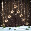 Stockholm Christmas Lights 307 LEDs Curtain Star Warm White Outdoor Garden Decoration