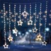 Stockholm Christmas Lights 307 LEDs Curtain Star Warm White Outdoor Garden Decoration