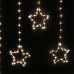 Stockholm Christmas Lights 307 LEDs Curtain Star Warm White Outdoor Garden Decoration