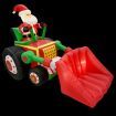 Stockholm Christmas Lights 2.15x1.5M Inflatable Santa Claus Driving Bulldozer Xmas Outdoor