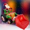 Stockholm Christmas Lights 2.15x1.5M Inflatable Santa Claus Driving Bulldozer Xmas Outdoor