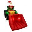 Stockholm Christmas Lights 2.15x1.5M Inflatable Santa Claus Driving Bulldozer Xmas Outdoor