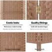Artiss 3 Panel Room Divider Screen Privacy Rattan Dividers Stand Fold Natural