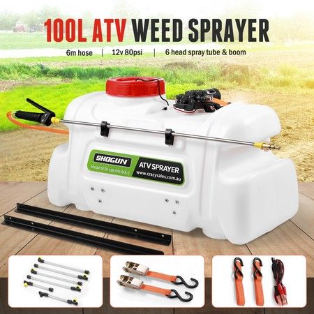 100L High-Pressure Weed Sprayer Jet & Stream Spray Garden Lawn Grass Boom Wand