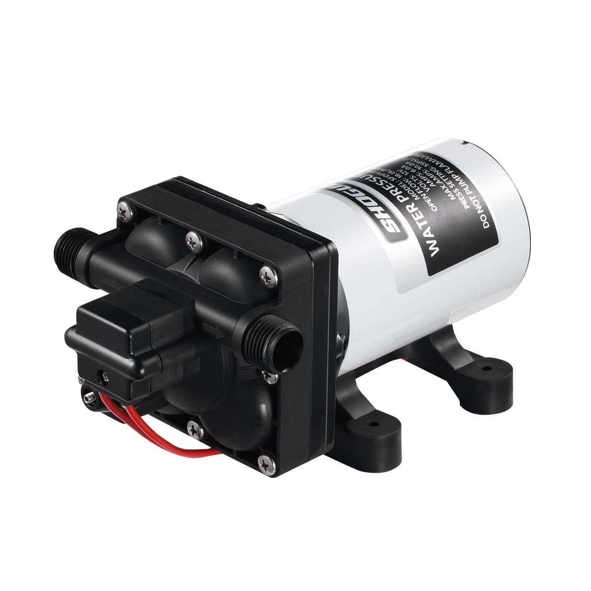 12V DC 55PSI 18L/min Pressure Diaphragm Water Pump for Caravan RV Boat