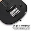 Melodic 30 Inch Children Kids Electric Musical Instrument Guitar w/ 5W Amp Picks Gig Bag Black