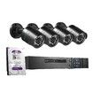 Anisee 4x 1080P HD Wifi Security CCTV Camera Surveillance System Set 4CH DVR 1T