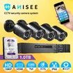 Anisee 4x 1080P HD Wifi Security CCTV Camera Surveillance System Set 4CH DVR 1T