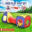 Kids Play Tent with Tunnel Set Children Teepee Tent Play House with Play Crawl Tunnel 