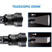 LED Flashlight,Zoomable And Water Resistant Torch with 26650 Battery And USB Rechargeable