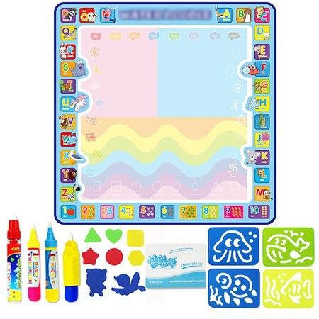 meland large water doodle mat