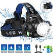 Headlamp Flashlight, USB Rechargeable Led Head Lamp, IPX4 Waterproof T004 Headlight with 4 Modes