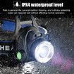 Headlamp Flashlight, USB Rechargeable Led Head Lamp, IPX4 Waterproof T004 Headlight with 4 Modes