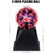 Ball Light 4 inch Interactive Touch Responsive Lamp Sound Activated Tesla Coil Lightning  (4 Inch)