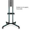 32"-65" Mobile TV Floor Stand Freestanding Television Bracket Swivel TV Mount w/ Shelf