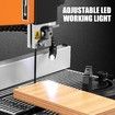 350W Bandsaw Wood Cutting Band Saw Blades Vertical Table Portable w/ LED Work Light