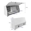 Truck Ute Tool Boxes Steel Large Storage Toolbox Tool Drawers Shelves White