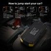 12V Car Jump Starter 2000A Peak Portable Lithium Battery Charger