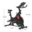 Genki Stationary Spin Bike Home Training Workout Equipment 13kg Flywheel Belt Driven