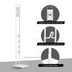 Freestanding Dyson Cordless Vacuum Cleaner Metal Stand Rack Hook V6 V7 V8 V10 V11 V12 V15 White