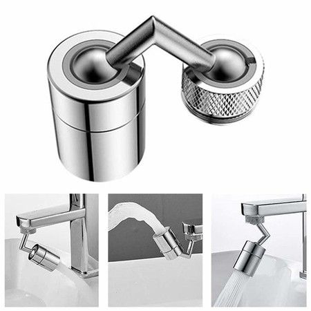 720 degree Rotatable  Universal Splash Filter Faucet, Anti-Splash,  4-Layer Net Filter, Double O-Ring  Leakproof