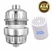 17-Stage Shower Water Filter Universal Size Remove Chlorine Heavy Metals Smooth Skin