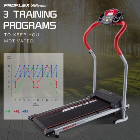 PROFLEX Electric Treadmill Compact Exercise Equipment Walking Fitness Machine