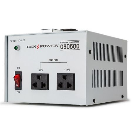 GENPOWER 500W 240V-110 Step Down Transformer Stepdown Voltage Converter AU-US