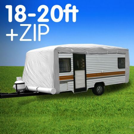 Caravan Cover with zip 18-20 ft