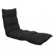 Adjustable Cushioned Floor Gaming Lounge Chair 174 x 56 x 15cm - Black