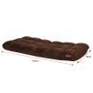 Adjustable Cushioned Floor Gaming Lounge Chair 100 x 50 x 12cm - Brown