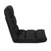 Adjustable Floor Gaming Lounge Linen Chair 99x41x12cm Black