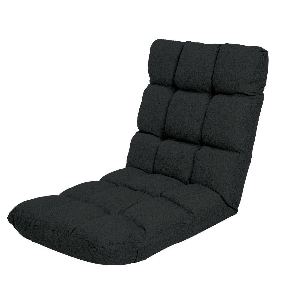 Adjustable  Floor Gaming Lounge Line  Chair 100 x 50 x 12cm - Black