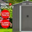 Garden Shed Spire Roof 4ft x 6ft Outdoor Storage Shelter - Grey