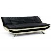 Sarantino Faux Leather Upholstered 3 Seater Sofa - Dual Colour