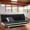Sarantino Faux Leather Upholstered 3 Seater Sofa - Dual Colour