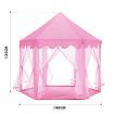 Kids Princess Castle Play Tent Hexagonal Play House Outdoor Indoor Playhouse Pink 