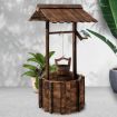 Gardeon Outdoor Garden Ornaments Wishing Well Planter Bucket Wooden Decor XL