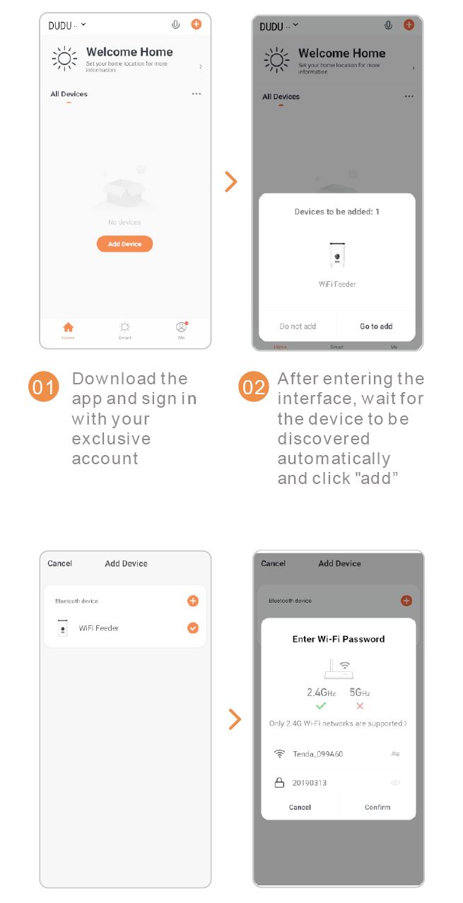 Petscene 6L Automatic Pet Feeder WiFi Enabled Smart Dog Cat Feeder