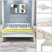 Pine Queen Size Wooden Bed Frame Mattress Bed Base
