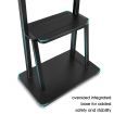 32"-75" Mobile TV Floor Stand Bracket Freestanding Television Mount w/ Shelf