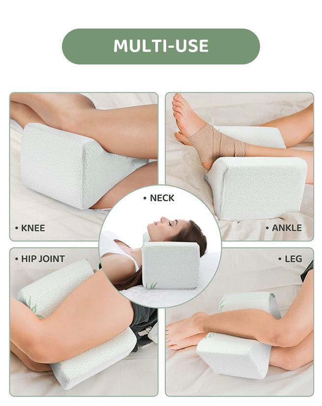 Memory Foam Knee Pillow Side Sleeper Leg Pillow Cushion Bed Pillow Leg