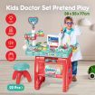 22 Pcs Educational Kids Pretend Toy Doctor Kit Role-Play Set w/Light and Sound Effect