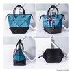 Reflective Women Fashion Versatile Handbag Tote Bag Shoulder Bag with Multiple Compartments