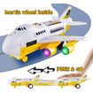 Large Airplane Toy with 6 Construction Trucks Set for 3 Year Old Kids